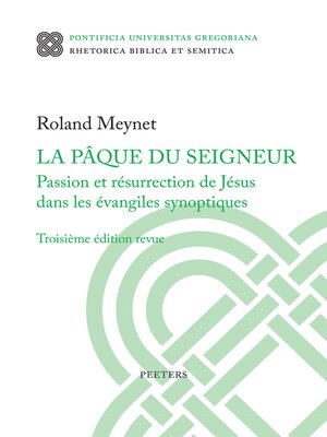 cover image of La Paque du Seigneur